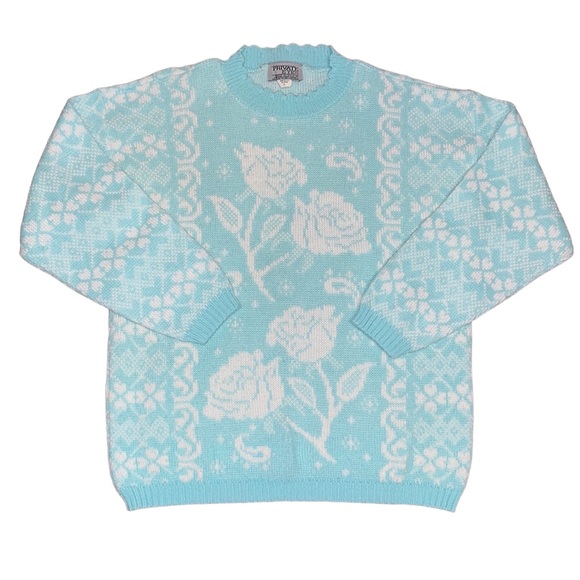 Vintage Sweaters - Vintage blue sweater